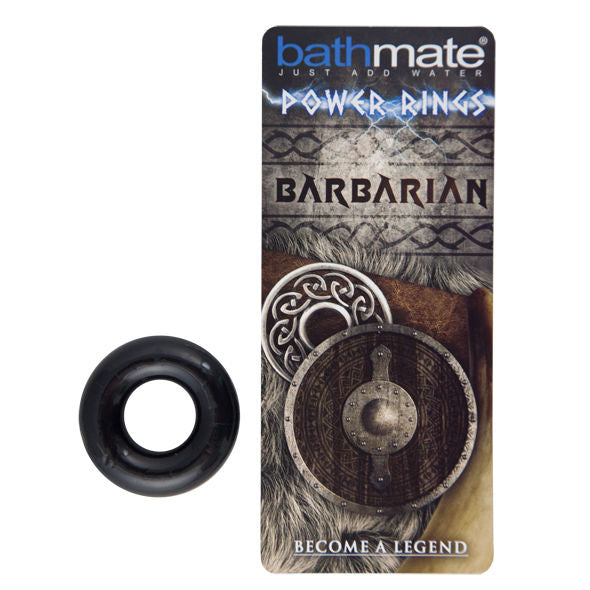 BATHMATE - BARBARIAN BLACK PENIS RING BATHMATE  NOCTURNA DESIRES