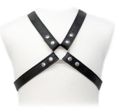 LEATHER BODY - LASIC HARNESS IN GARMENT LEATHER BODY  NOCTURNA DESIRES