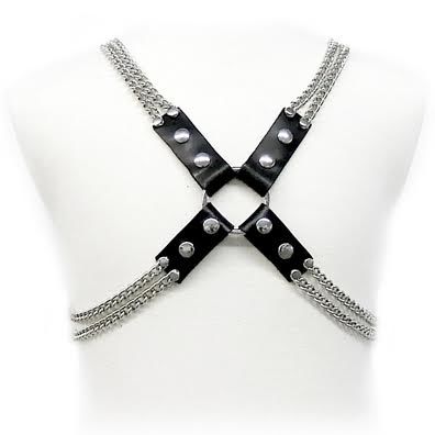 LEATHER BODY - CHAIN HARNESS LEATHER BODY  NOCTURNA DESIRES