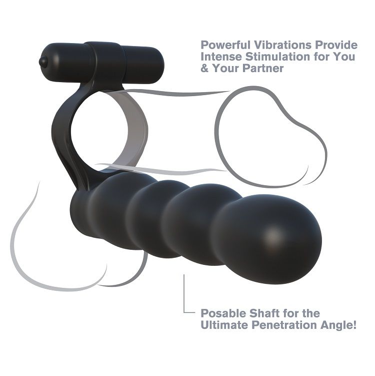 FANTASY C-RINGZ - POSABLE DOUBLE PENETRATOR FANTASY C-RINGZ  NOCTURNA DESIRES