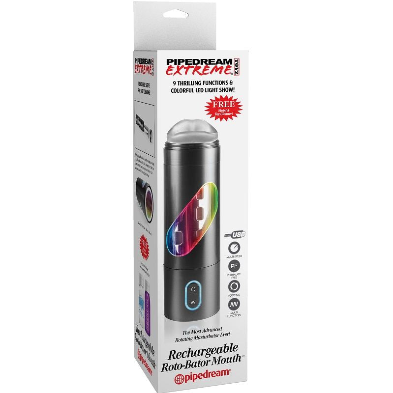EXTREME TOYZ - ROTO BATOR USB MALE MASTURBATOR MOUTH EXTREME TOYZ  NOCTURNA DESIRES