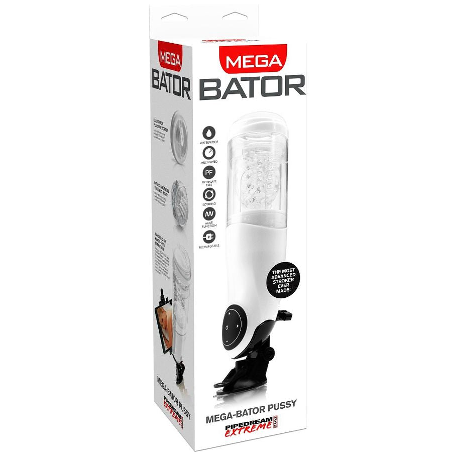 EXTREME TOYZ - PDX MEGA BATOR USB MALE MASTURBATOR VAGINA WHITE EXTREME TOYZ  NOCTURNA DESIRES