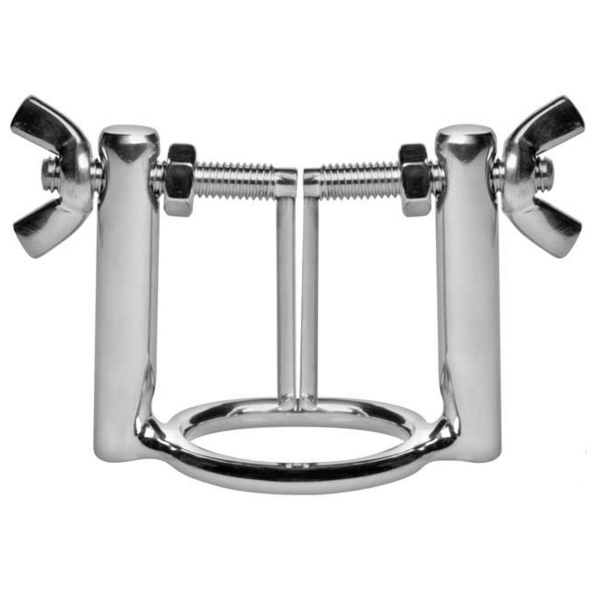 METAL HARD - GLAND RING WITH URETHRAL DILATOR PRESS - NOCTURNA DESIRES