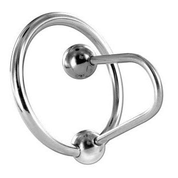 METAL HARD - GLAND RING WITH PLUG METAL HARD  NOCTURNA DESIRES