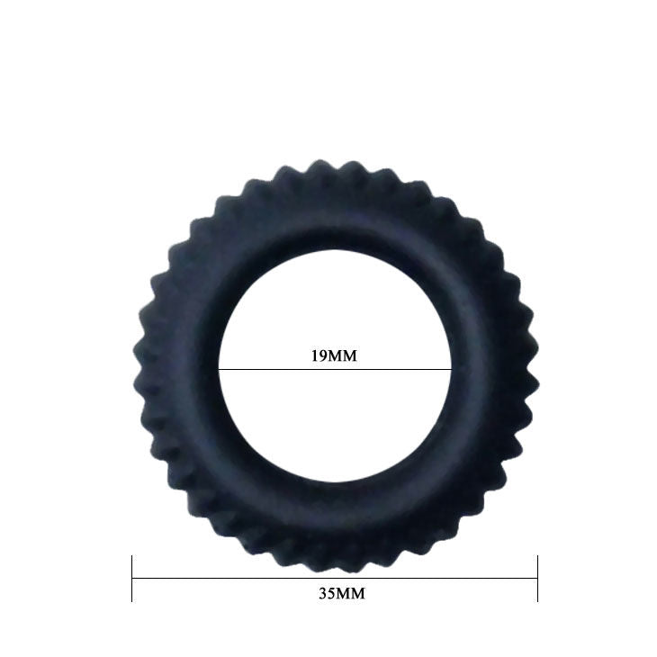 BAILE - TITAN COCKRING BLACK 1.9 CM BAILE FOR HIM  NOCTURNA DESIRES