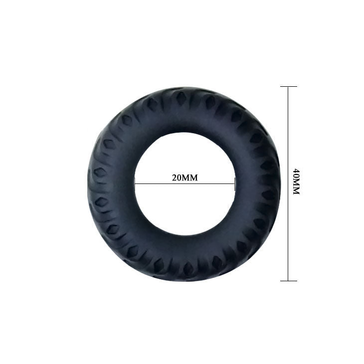 BAILE - TITAN COCKRING BLACK GREEN 2 CM BAILE FOR HIM  NOCTURNA DESIRES