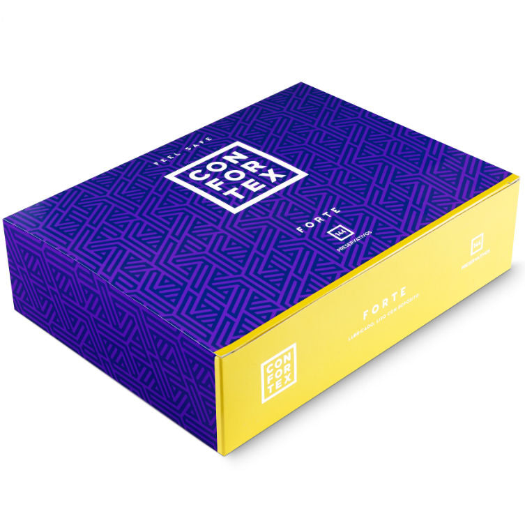 CONFORTEX - NATURE FORTE CONDOMS 144 UNITS CONFORTEX  NOCTURNA DESIRES