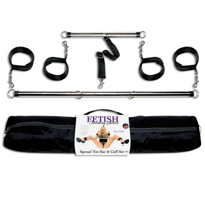 FETISH FANTASY SERIES - SERIES SPREAD EM BAR AND CUFF SET FETISH FANTASY SERIES  NOCTURNA DESIRES
