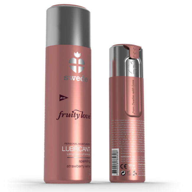 SWEDE - FRUITY LOVE LUBRICANT SPARKLING STRAWBERRY WINE 50 ML SWEDE  NOCTURNA DESIRES