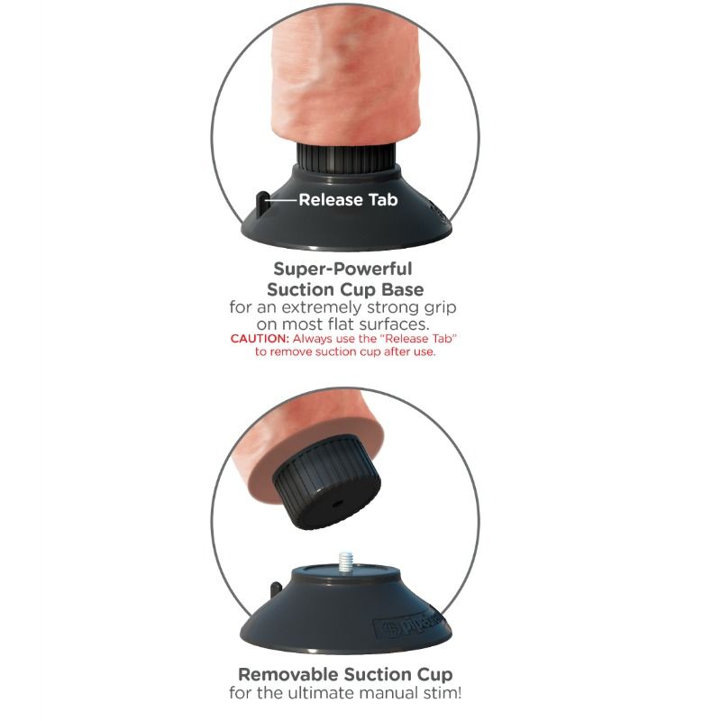 KING COCK - 23 CM VIBRATING COCK FLESH KING COCK  NOCTURNA DESIRES