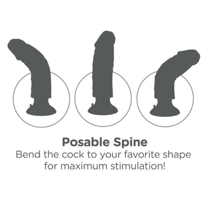 KING COCK - 23 CM VIBRATING COCK WITH BALLS BLACK - NOCTURNA DESIRES