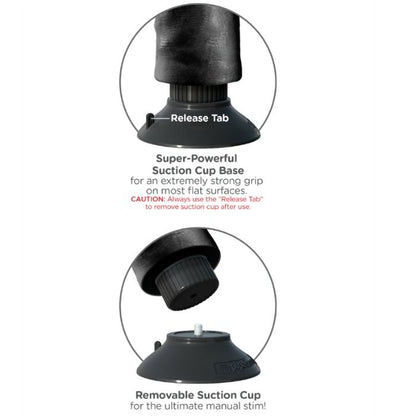 KING COCK - 23 CM VIBRATING COCK WITH BALLS BLACK - NOCTURNA DESIRES