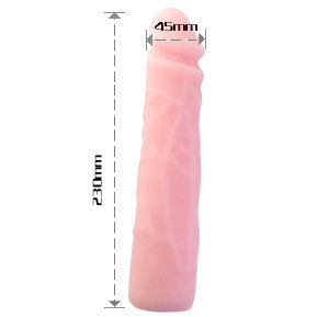 BAILE - REALISTIC SKIN TOUCH SILICONE DILDO 23 CM BAILE DILDOS  NOCTURNA DESIRES