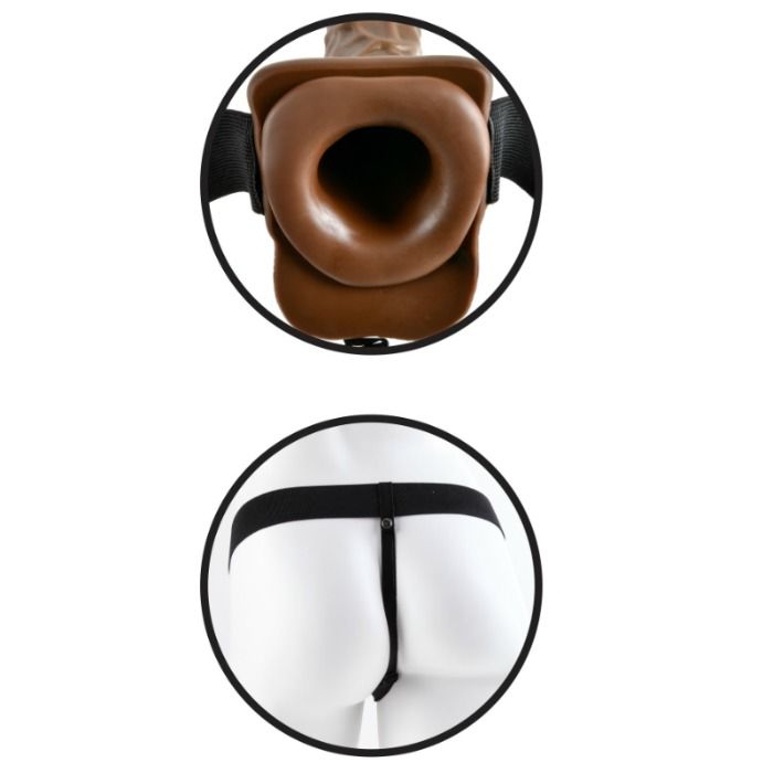 FETISH FANTASY SERIES - SERIES 7 HOLLOW STRAP-ON WITH BALLS FETISH FANTASY SERIES  NOCTURNA DESIRES