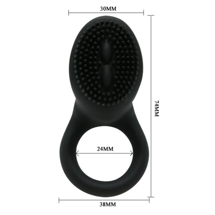 PRETTY LOVE - COBRA VIBRATOR RING BLACK PRETTY LOVE MALE  NOCTURNA DESIRES