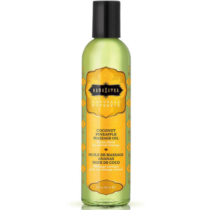 KAMASUTRA - NATURALS PIÑA COLADA MASSAGE OIL 236ML KAMASUTRA COSMETICS  NOCTURNA DESIRES