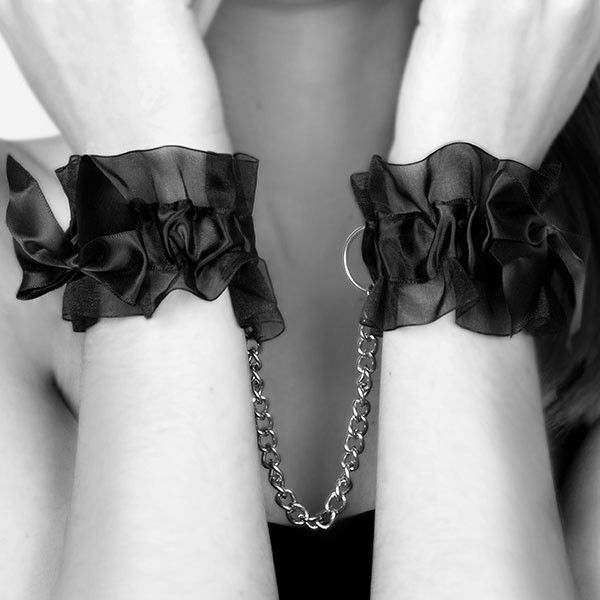 BIJOUX - INDISCRETS FROU FROU ORGANZA HANDCUFFS BIJOUX INDISCRETS  NOCTURNA DESIRES