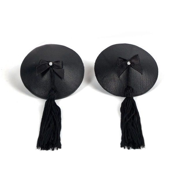 BIJOUX - BURLESQUE BLACK NIPPLE COVERS BIJOUX BURLESQUE PASTIES  NOCTURNA DESIRES