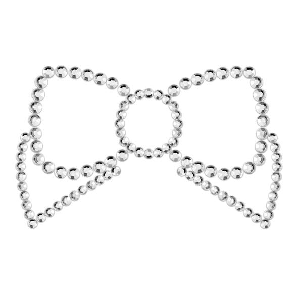 BIJOUX - MIMI BOW SILVER NIPPLE COVERS BIJOUX JEWELRY  NOCTURNA DESIRES