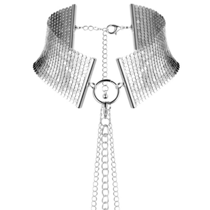 BIJOUX - DÉSIR MÉTALLIQUE SILVER METALLIC NECKLACE BIJOUX DESIRE METALLIQUE  NOCTURNA DESIRES