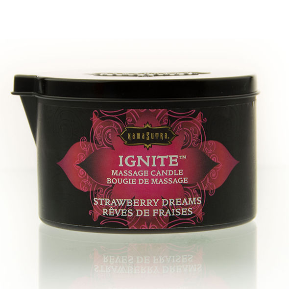 KAMASUTRA - STRAWBERRY DREAMS MASSAGE CANDLE 170 GR KAMASUTRA COSMETICS  NOCTURNA DESIRES