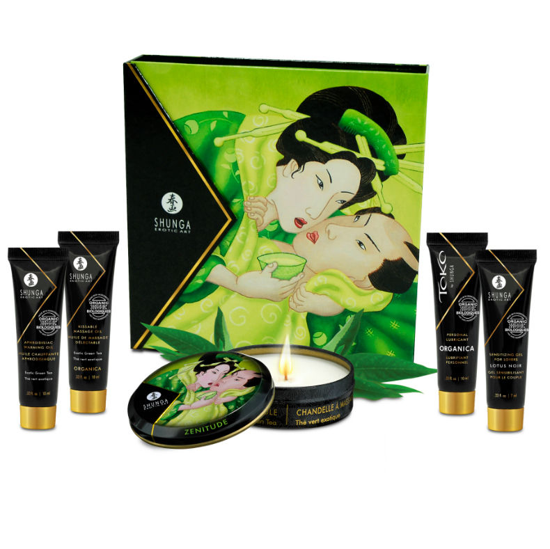 SHUNGA - SECRET GEISHA ORGANIC GREEN TEA KIT SHUNGA KITS  NOCTURNA DESIRES