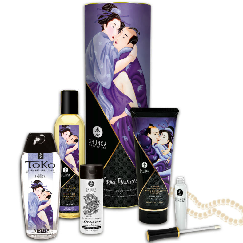 SHUNGA - CARNAL PLEASURES COLLECTION KIT SHUNGA KITS  NOCTURNA DESIRES