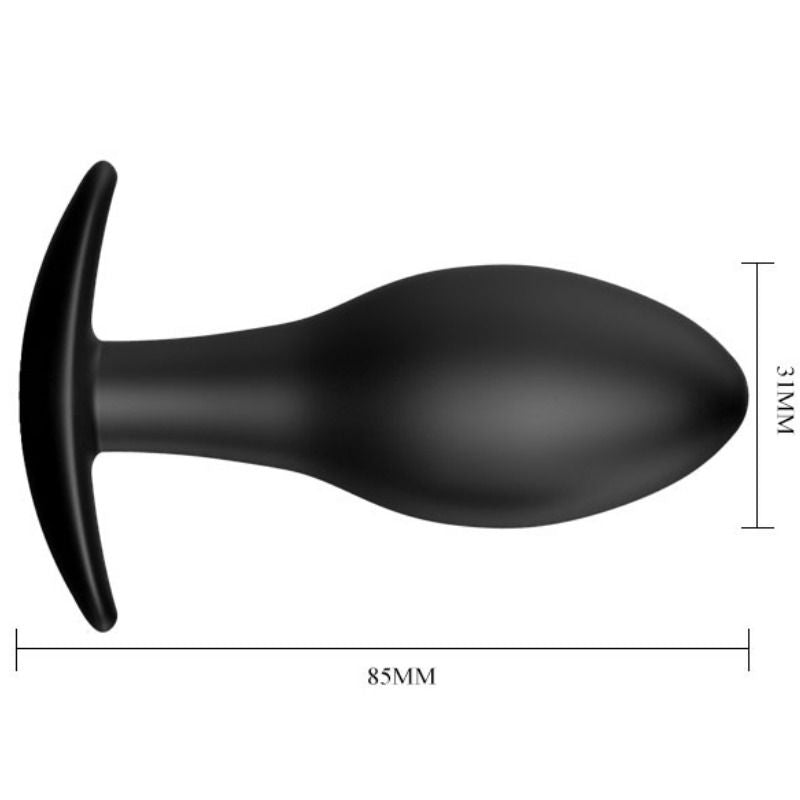PRETTY LOVE - ANAL PLUG SILICONE ANCHOR 8.5 CM BLACK PRETTY LOVE PARTY UP  NOCTURNA DESIRES