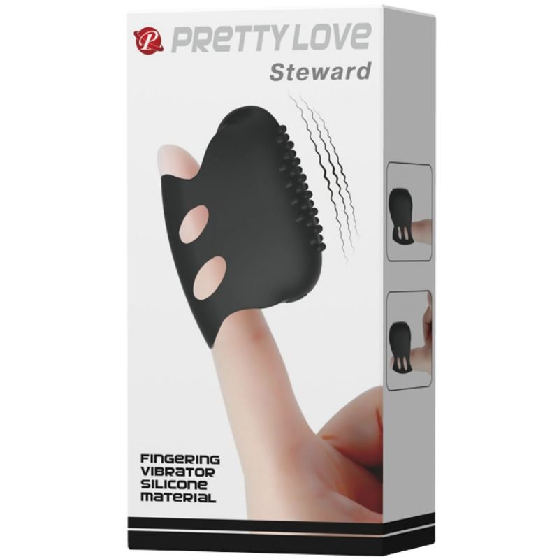 PRETTY LOVE - FLIRTATION STEWARD BLACK VIBRATION THIMBLE PRETTY LOVE FLIRTATION  NOCTURNA DESIRES