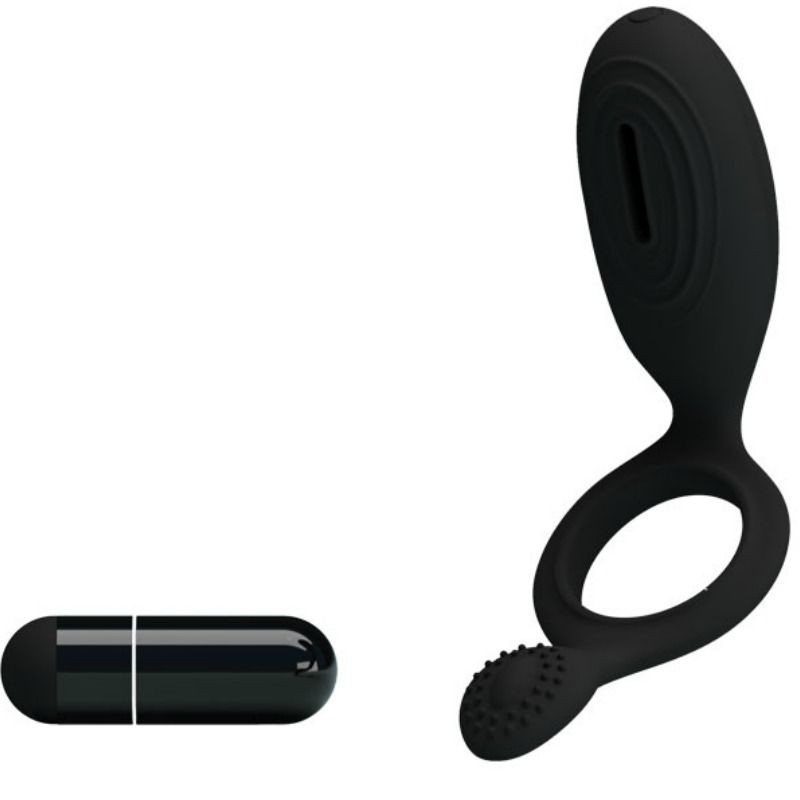 PRETTY LOVE - ETHEL VIBRATING RING WITH STIMULATOR PRETTY LOVE MALE  NOCTURNA DESIRES