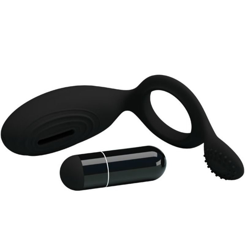 PRETTY LOVE - ETHEL VIBRATING RING WITH STIMULATOR PRETTY LOVE MALE  NOCTURNA DESIRES