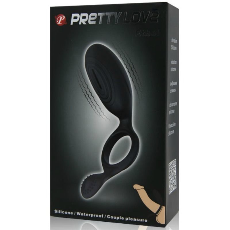 PRETTY LOVE - ETHEL VIBRATING RING WITH STIMULATOR PRETTY LOVE MALE  NOCTURNA DESIRES