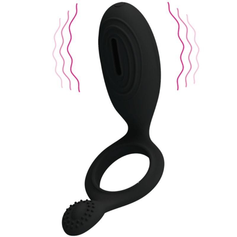 PRETTY LOVE - ETHEL VIBRATING RING WITH STIMULATOR PRETTY LOVE MALE  NOCTURNA DESIRES