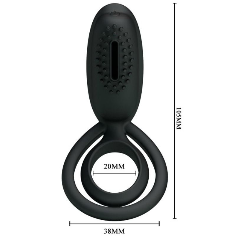 PRETTY LOVE - ESTHER VIBRATING RING WITH STIMULATOR PRETTY LOVE MALE  NOCTURNA DESIRES