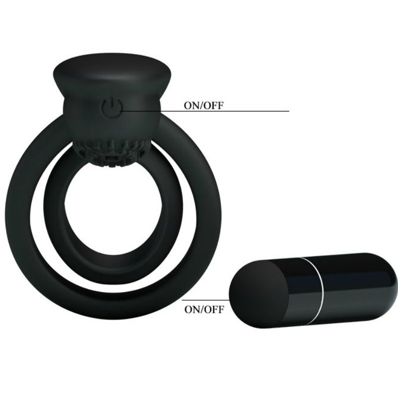 PRETTY LOVE - ESTHER VIBRATING RING WITH STIMULATOR PRETTY LOVE MALE  NOCTURNA DESIRES