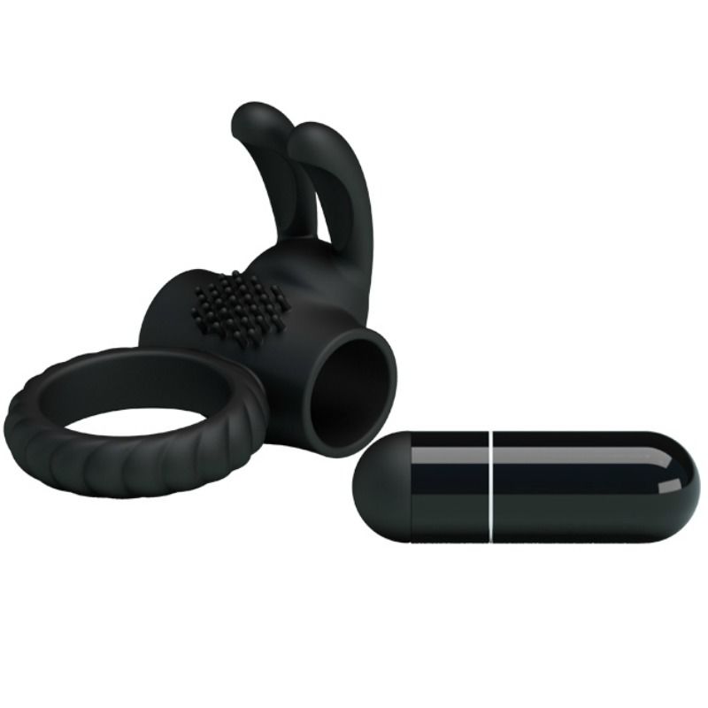PRETTY LOVE - EUDORA VIBRATING RING WITH STIMULATOR PRETTY LOVE MALE  NOCTURNA DESIRES