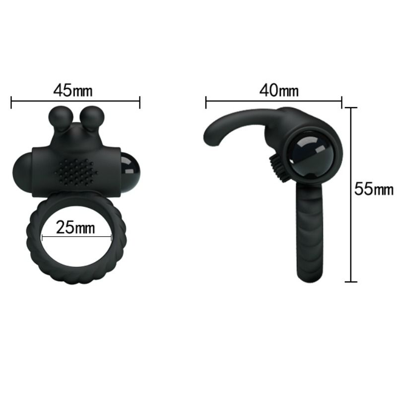 PRETTY LOVE - EUDORA VIBRATING RING WITH STIMULATOR PRETTY LOVE MALE  NOCTURNA DESIRES