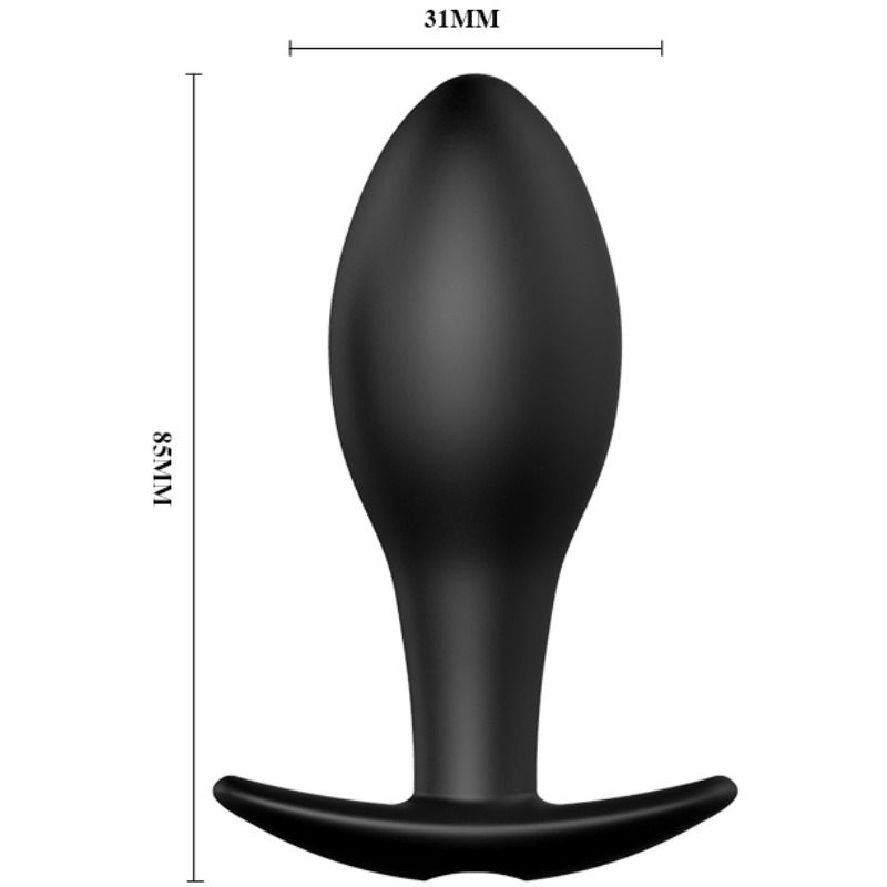 PRETTY LOVE - ANAL PLUG ANCHOR FORM SILICONE 12 VIBRATION MODES BLACK PRETTY LOVE PARTY UP  NOCTURNA DESIRES