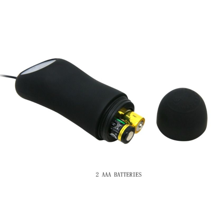 PRETTY LOVE - SILICONE ANAL PLUG 12 VIBRATION MODES BLACK PRETTY LOVE  NOCTURNA DESIRES
