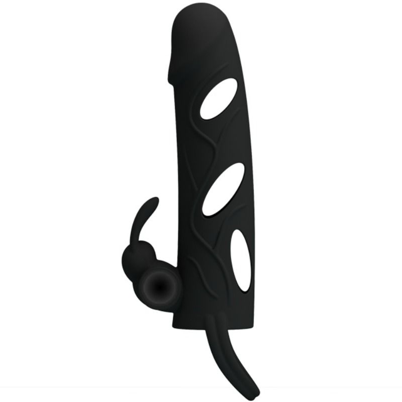 PRETTY LOVE - SILICONE COVER WITH VIBRATION 14 CM 1.0 PRETTY LOVE MALE  NOCTURNA DESIRES