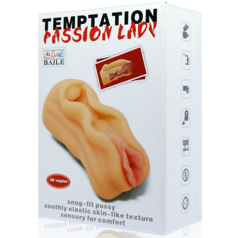 BAILE - MINI MALE MASTURBATOR VAGINA LIPS DESIGN BAILE FOR HIM  NOCTURNA DESIRES