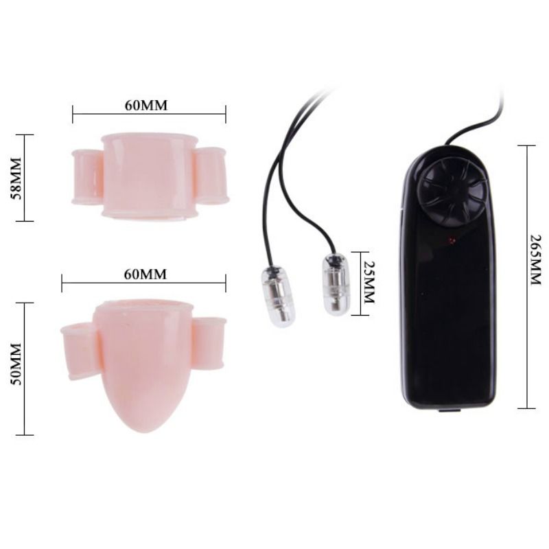 BAILE - ALFRED PENIS VIBRATOR COVERS WITH CONTROL BAILE FOR HIM  NOCTURNA DESIRES