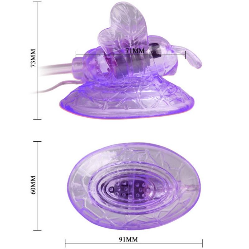 BAILE - LILAC CLITORIS STIMULATION VIBRATING BUTTERFLY BAILE STIMULATING  NOCTURNA DESIRES