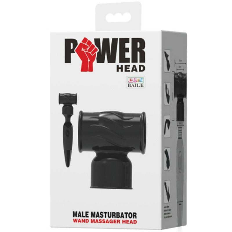 BAILE - POWER HEAD INTERCHANGEABLE HEAD FOR MALE MASSAGER BAILE POWER HEAD  NOCTURNA DESIRES