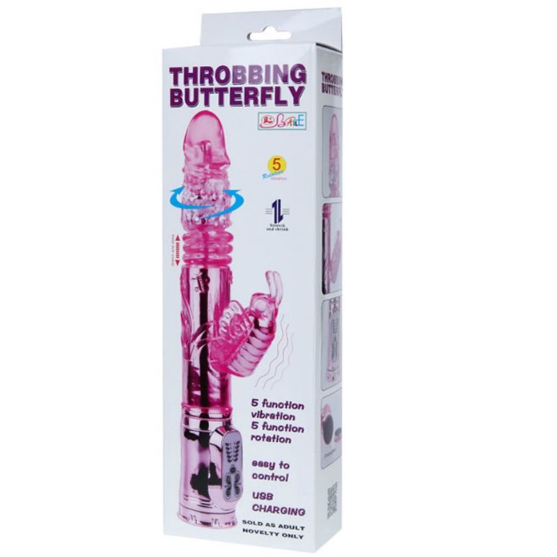 BAILE - RECHARGEABLE VIBRATOR WITH ROTATION AND THROBBING BUTTERF STIMULATOR BAILE ROTATIONS  NOCTURNA DESIRES