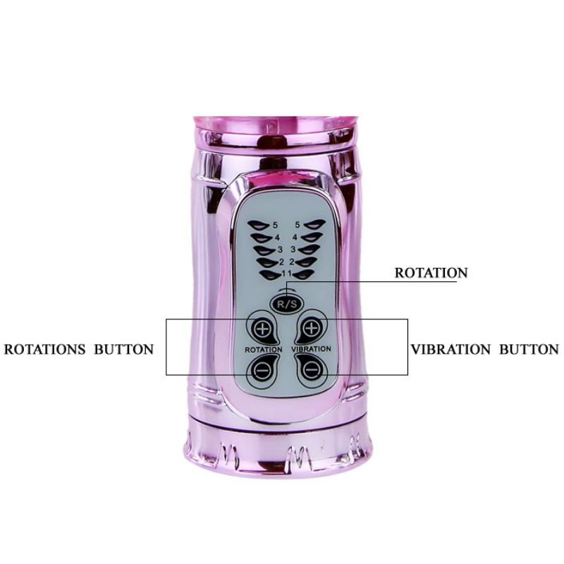 BAILE - RECHARGEABLE VIBRATOR WITH ROTATION AND THROBBING BUTTERF STIMULATOR BAILE ROTATIONS  NOCTURNA DESIRES