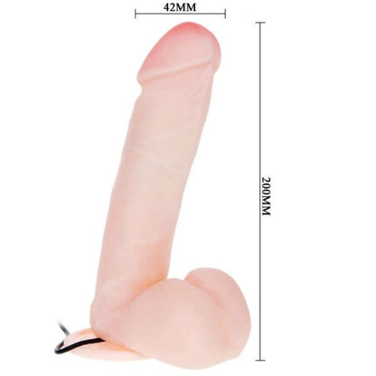 BAILE - REALISTIC DILDO WITH VIBRATION AND ROTATION 20 CM - NOCTURNA DESIRES