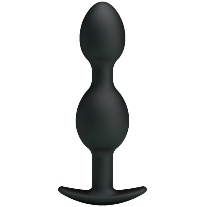 PRETTY LOVE - SILICONE ANAL BALLS 12.5 CM BLACK - NOCTURNA DESIRES
