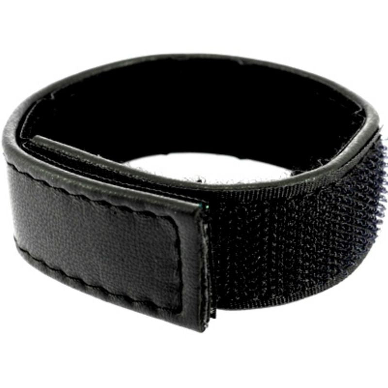 LEATHER BODY - ADJUSTABLE LEATHER STRAP WITH VELCRO FOR PENIS BLACK LEATHER BODY  NOCTURNA DESIRES