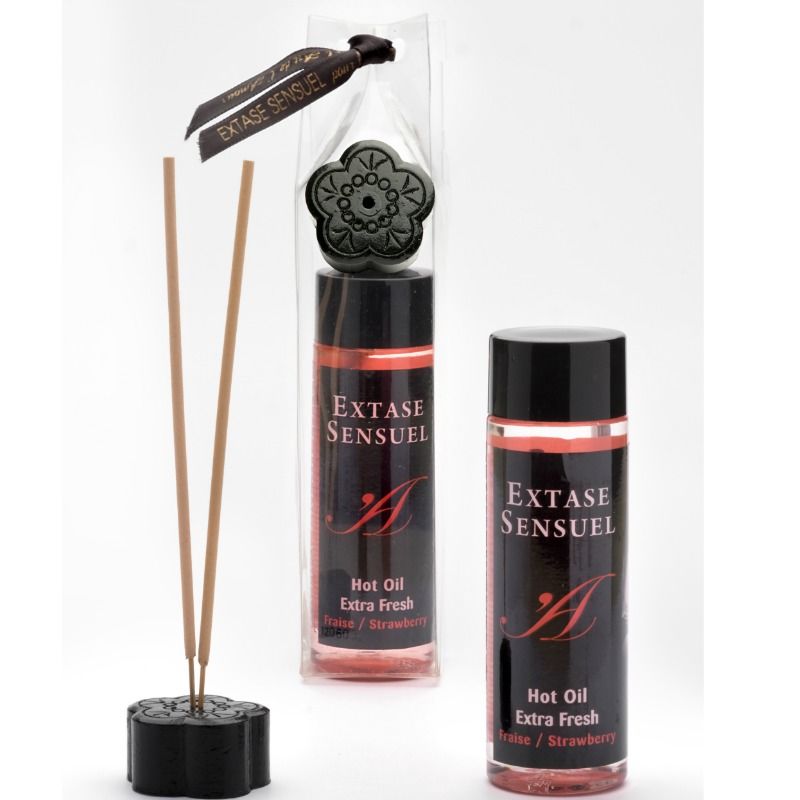 EXTASE SENSUAL - MASSAGE OIL WITH EXTRA FRESH STRAWBERRY EFFECT 100 ML EXTASE SENSUAL  NOCTURNA DESIRES